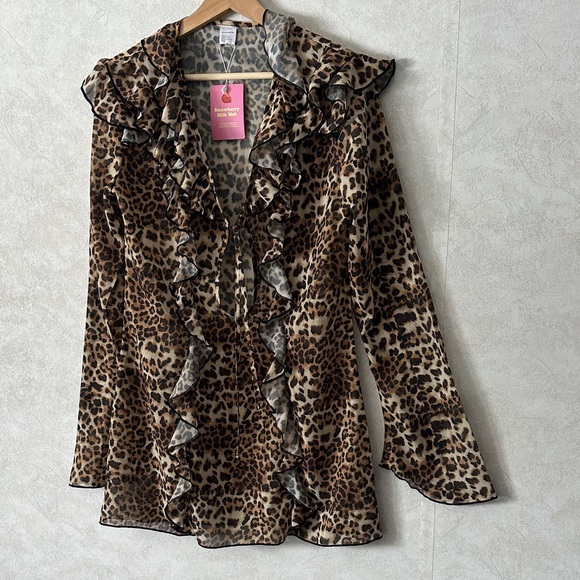 Strawberry Milk Mob Dresses & Skirts - Strawberry Milk Mob Leopard Print Dress